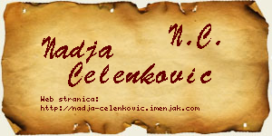Nadja Čelenković vizit kartica